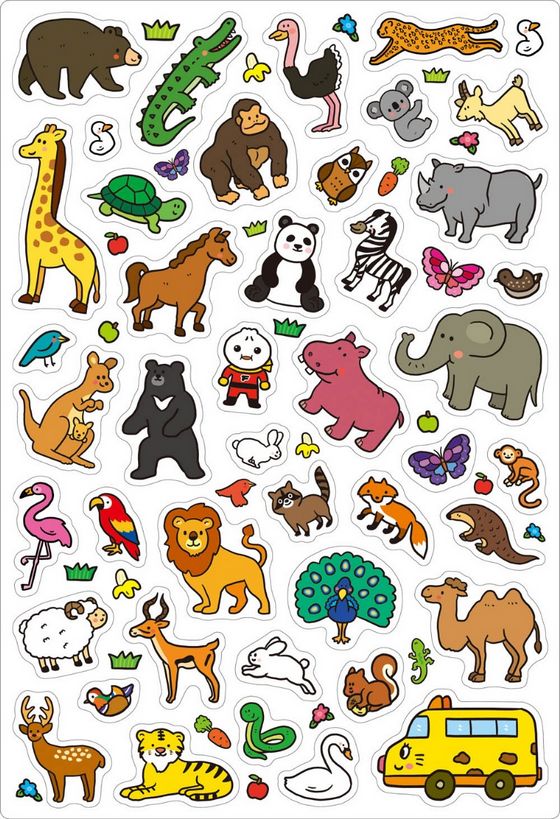 FOOD超人趣味磁鐵遊戲書 - 可愛動物